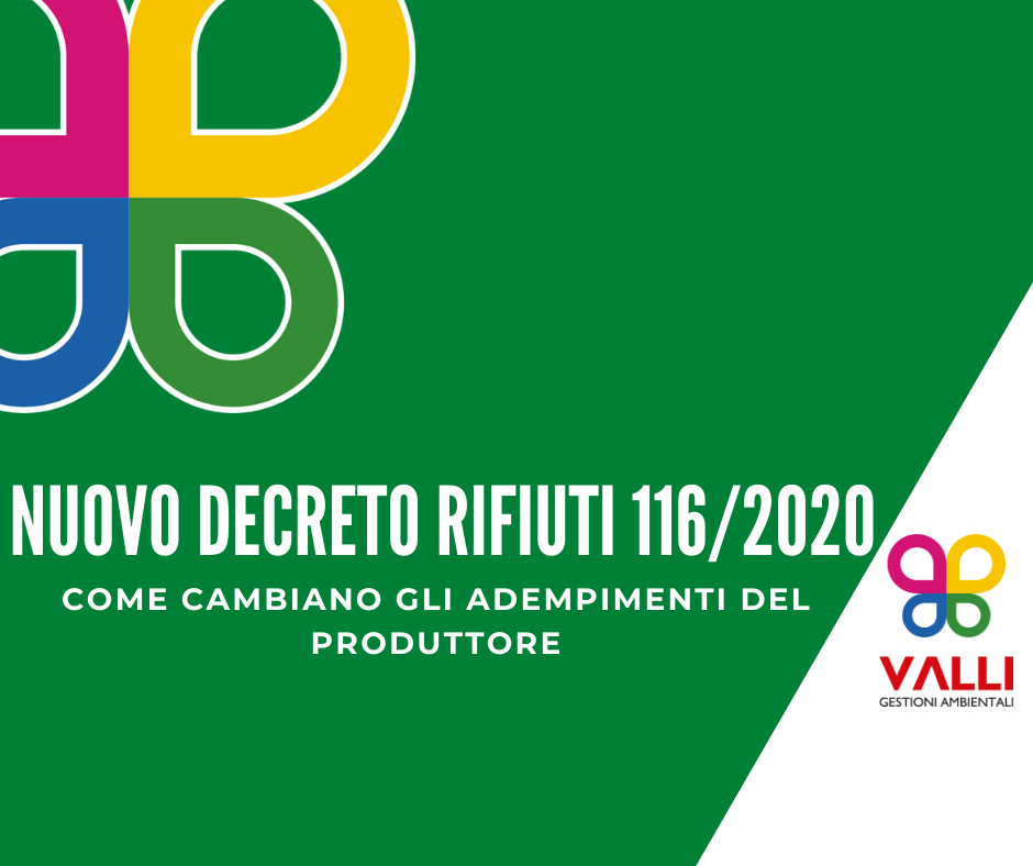 nuovo decreto n. 116/2020 sui rifiuti speciali e non